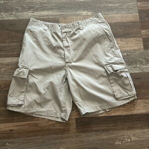 J Crew Broken In Cargo Shorts Mens 36 Ripstop khaki beige 94